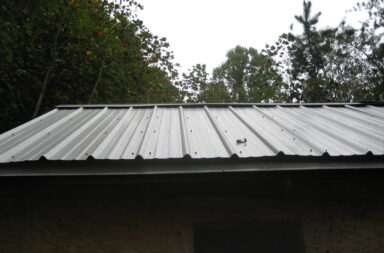 a metal roof